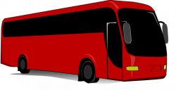 Red Tour Bus Clip Art at Clker.com - vector clip art online ...