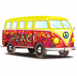 clipartist.net » Clip Art » Peace and Love Vw Bus Scalable Vector ...