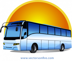 Free Tour Bus at Sunrise by Mihai Ionascu PSD files, vectors ...