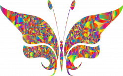 Clipart - Polyprismatic Abstract Butterfly 2