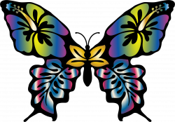 Clipart - Iridescent Butterfly 2