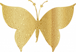 Clipart - Gold Tiled Butterfly