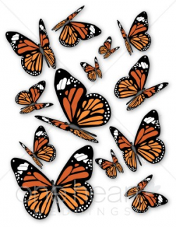 Clip Art Butterflies | Wedding Bird and Butterfly Clipart