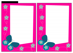 Pink Butterfly Border | Clipart Panda - Free Clipart Images