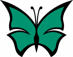 clipartist.net » Clip Art » butterfly color colour irish green peace ...