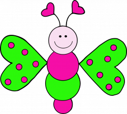 Cute Butterfly Clipart | Letters Format