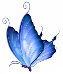 Dark blue single butterfly clipart - Clip Art Library