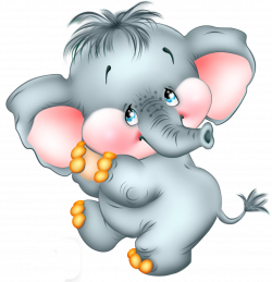 Cute Cartoon Elephant Free PNG Picture | clip art | Pinterest ...