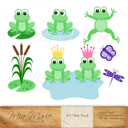 INSTANT DOWNLOAD - Digital Clip Art Frog Clip Art, Frog ...