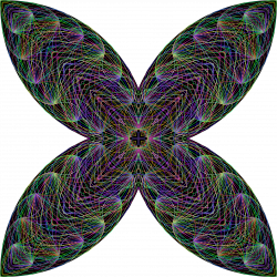 Clipart - Butterfly Mandala