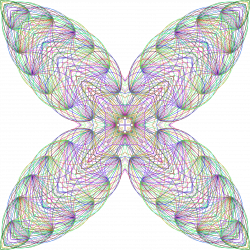 Clipart - Butterfly Mandala No BG