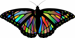 Clipart - Prismatic Monarch Butterfly II