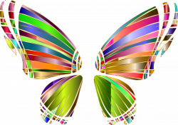 Clipart - RGB Butterfly Silhouette 10 4 No Background