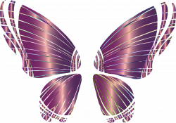 Clipart - RGB Butterfly Silhouette 10 11 No Background