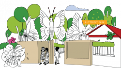 Butterfly park clipart - Clipground