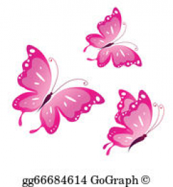 Pink Butterfly Clip Art - Royalty Free - GoGraph