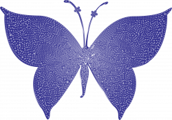 Clipart - Violet Tiled Butterfly