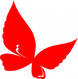 Red.butterfly Clip Art at Clker.com - vector clip art online ...