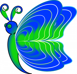 Butterfly Side Vantage Clip Art at Clker.com - vector clip art ...