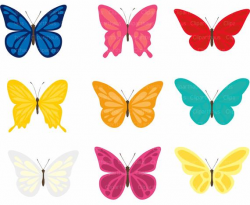 Butterfly Clipart, Clip art Butterflies, Butterfly, commercial use, vector  butterfly, Butterfly Vector, Butterfly SVG, INSTANT DOWNLOAD