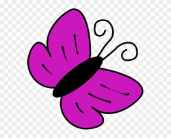 Clipart Purple Butterfly - Violet Butterfly Clip Art, HD Png ...
