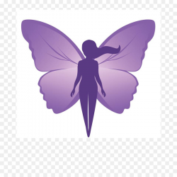 Woman Cartoon clipart - Butterfly, Woman, Purple ...