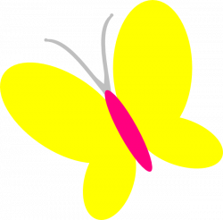 Yellow Butterfly Clip Art at Clker.com - vector clip art online ...