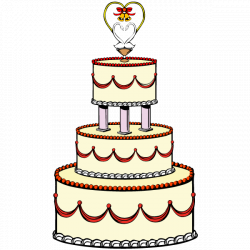 wedding cake clipart image of wedding cake clipart 11329 pink ...
