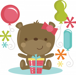Birthday cake Bear Happy Birthday to You Clip art - Girl Birthday ...