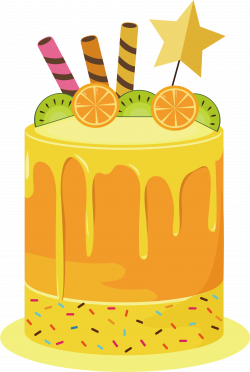 Fruitcake Shortcake Birthday cake Torte Orange - Summer fruit cake ...