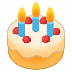 Birthday cake Icon | Noto Emoji Food Drink Iconset | Google