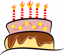 Birthday Cake With Candles Clip Art at Clker.com - vector clip art ...
