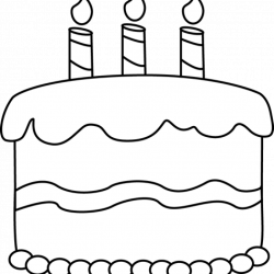 Birthday Cake Clipart Black And White earth clipart hatenylo.com