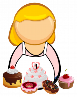 Clipart - Confectioner, pastry-cook