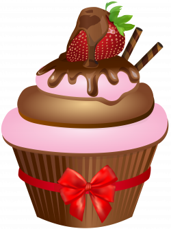 Chocolate Muffin with Strawberry PNG Clip Art Image | Gallery ...