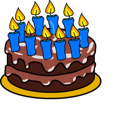 10th Birthday Cake Clip Art at Clker.com - vector clip art online ...