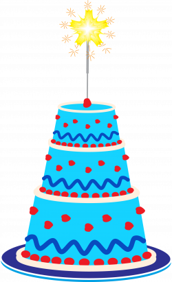 Free clipart cake and sparkler. | Free Clipart | Pinterest
