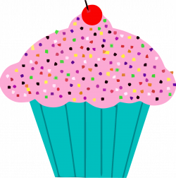 Pink And Green Cupcake - Encode clipart to Base64