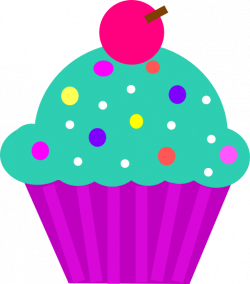 Cupcake Turquoise Clip Art at Clker.com - vector clip art online ...