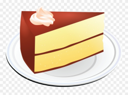 Free Clipart Of A Layered Vanilla Cake With Chocolate - Clip ...