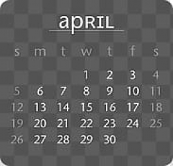 Calendar, April calendar transparent background PNG clipart ...