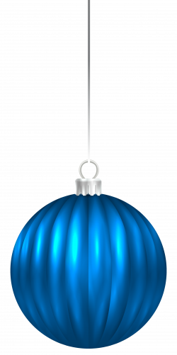 Blue Christmas Ball Ornament PNG Clip Art Image | Gallery ...