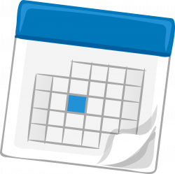 Clipart - calendar, blue