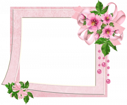 Cute Pink Transparent Photo Frame with Flowers | Рамки | Pinterest