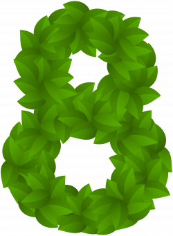 Leaf Number Eight Green PNG Clip Art Image | Gallery Yopriceville ...