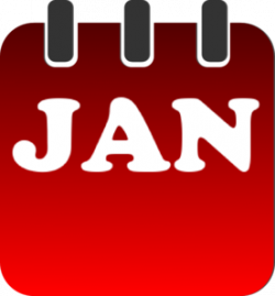 January calendar clipart january 6 calendar image #3062
