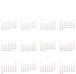 2018 Transparent Calendar Clip Art | Gallery Yopriceville - High ...