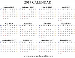 Download 2017 CALENDAR Free PNG transparent image and clipart