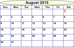 Clipart - Scripted Month Calendar
