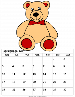 September 2018 Calendar - My Calendar Land
